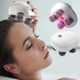 Electric Scalp Head Massager Red Light Therapy Antistress Relax Body Massage Remove Muscle Tension Tiredness