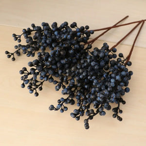 Foam Artificial Berry Branch Flower Fake Black Fruit Wedding Home Table Party Decor Christmas New Year DIY Bouquet Accessories