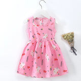 Girl Dress Cotton Summer Kids Clothes Girls Children Flower Dresses Sleeveless Princess Party Outfit Children's Clothing