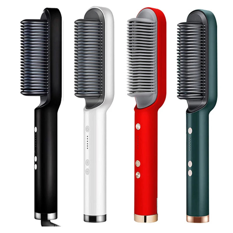 Electric Hair Straightener Brush Professional Fashion Fast Heating Ceramic Hair Straightener